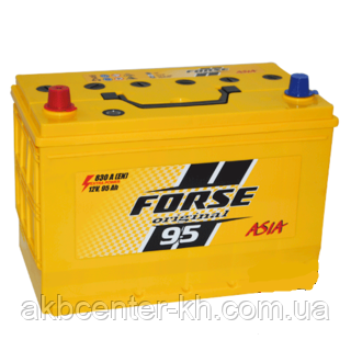 Автомобільні акумулятори FORSE JP 6CT-95A2 830A L MF (N70) нижнє кріплення