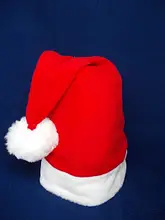 Ковпак Діда Мороза. Ковпак Санта Клауса. Червоний.