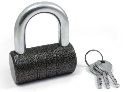 Замок навісний ASPECT ЗН-С-80 3 ключа (Україна)