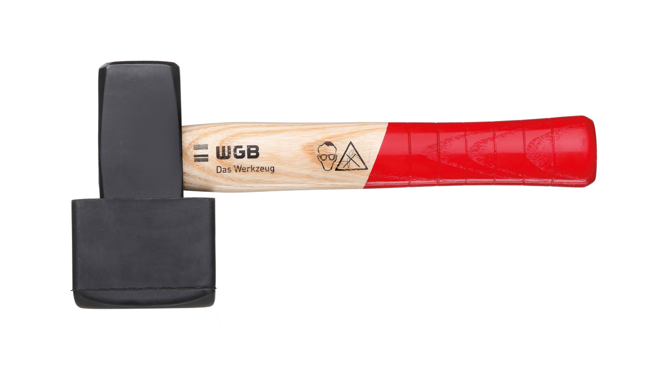 Кувалда з гумовою насадкою DIN 6475 2000 гр WGB Німеччина, фото 1