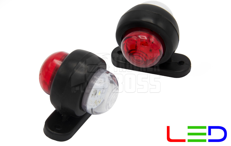 Габарит заносу причепа двоколірний Діодний "Міні" 5 см LED 24v FR