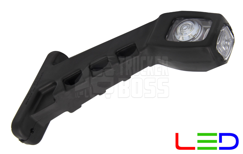 Габарит заносу причепа триколірний Діодний 19 см LED 24v FR