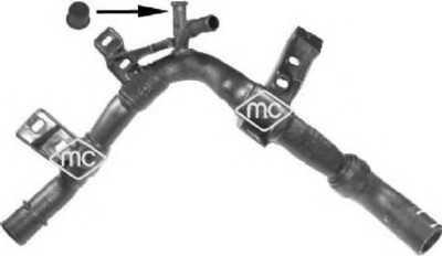 Патрубок радіатора PEUGEOT 206 1.1 (TU1JP) 1998/08-   GATES 05-2584