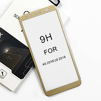 Захисне скло 5D Premium для Samsung A6 / J6 2018 Gold