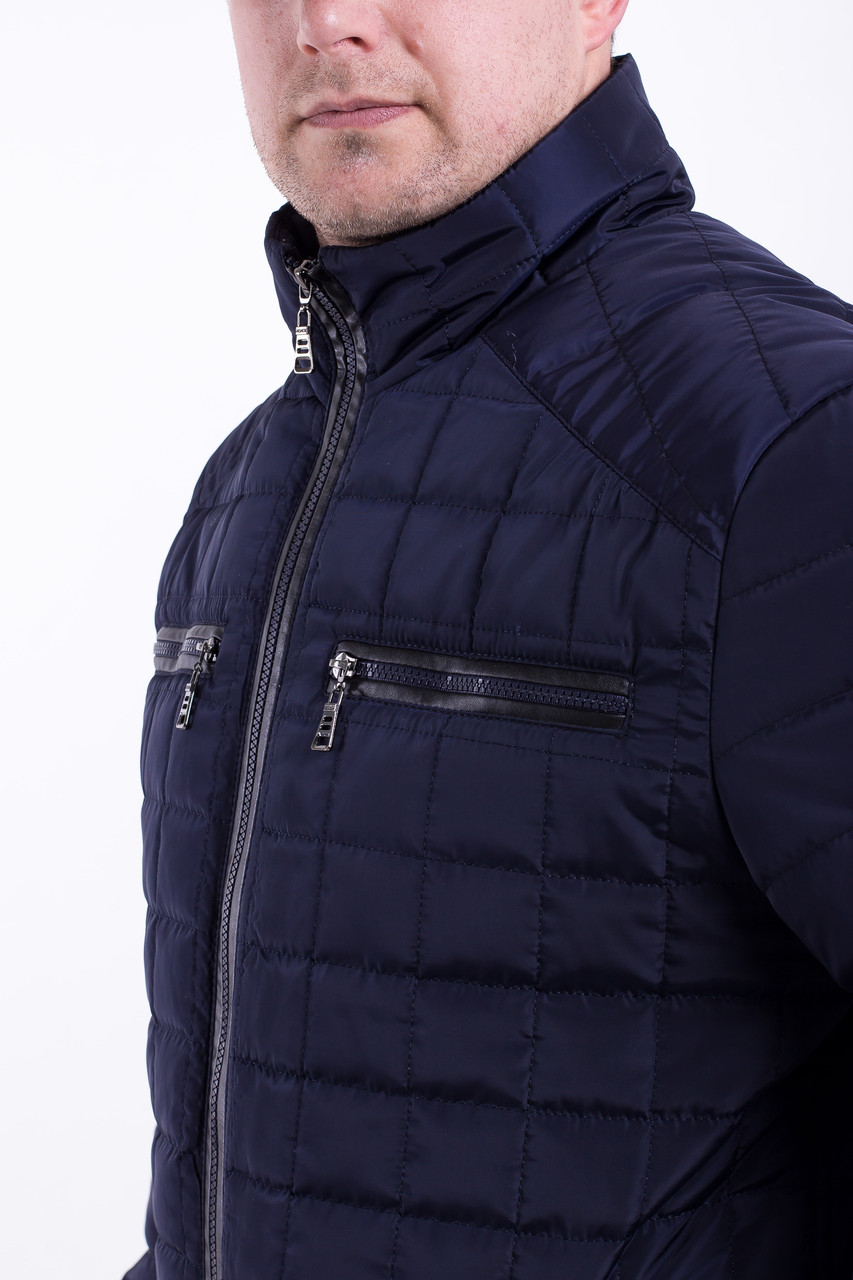 Куртки мужские весенние большого размера 48-70 синий - фото 5 - id-p755969695