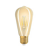 Led лампа OSRAM 1906LEDISON 4W/824 230V FIL E27 светодиодная