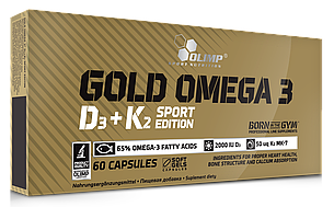 Риб'ячий жир Olimp Gold Omega 3 D3+K2 Sport Edition 60 caps