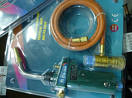 Зварювальний пальник RTM 3660 для паяння (MAПП газ) З п'єзопідпалом і шлангом 1.5 м
