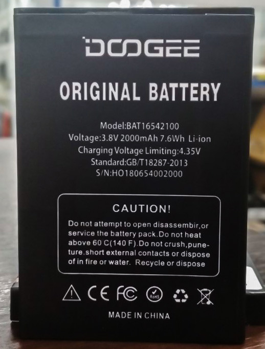 Аккумулятор BAT16542100 для Doogee X9 mini