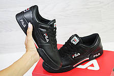 Жіночі,підліткові кросівки Fila,чорні 36, фото 3