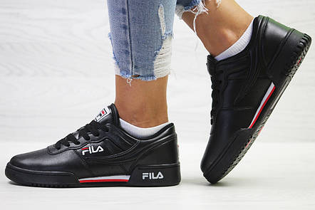 Жіночі,підліткові кросівки Fila,чорні 36, фото 2