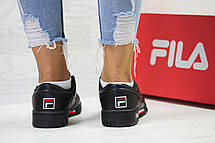 Жіночі,підліткові кросівки Fila,чорні 36, фото 2