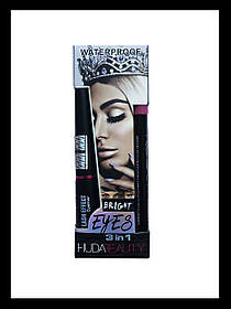 Набір Huda Beauty Bright Eyes 3 in 1: туш, підводка і олівець