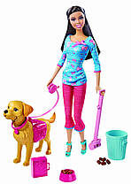 Лялька Barbie Potty Training Taffy Барбі гуляє із собакою серія Догляд за вихованцями Mattel Оригінал. Киев.