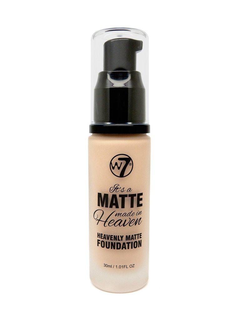 Тональний крем W7 MATTE MADE IN HEAVEN FOUNDATION NATURAL BEIGE 30 мл