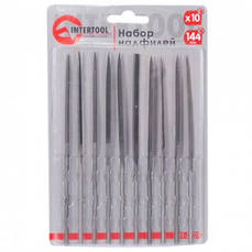 Набір надфилей 10шт\упак., 140мм., без ручок Intertool HT-3707