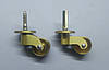 Ролик меблевий поворотний класика Brass Casters KM-RR-04 латунь полірована, фото 3