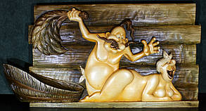 Різна картина з дерева "У лазні"