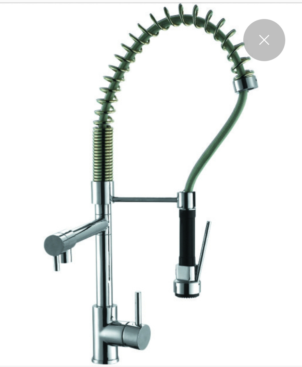 Змішувач для кухні з висувною лійкою для спеціалізованих кухонних мийок Kaiser, фото 1