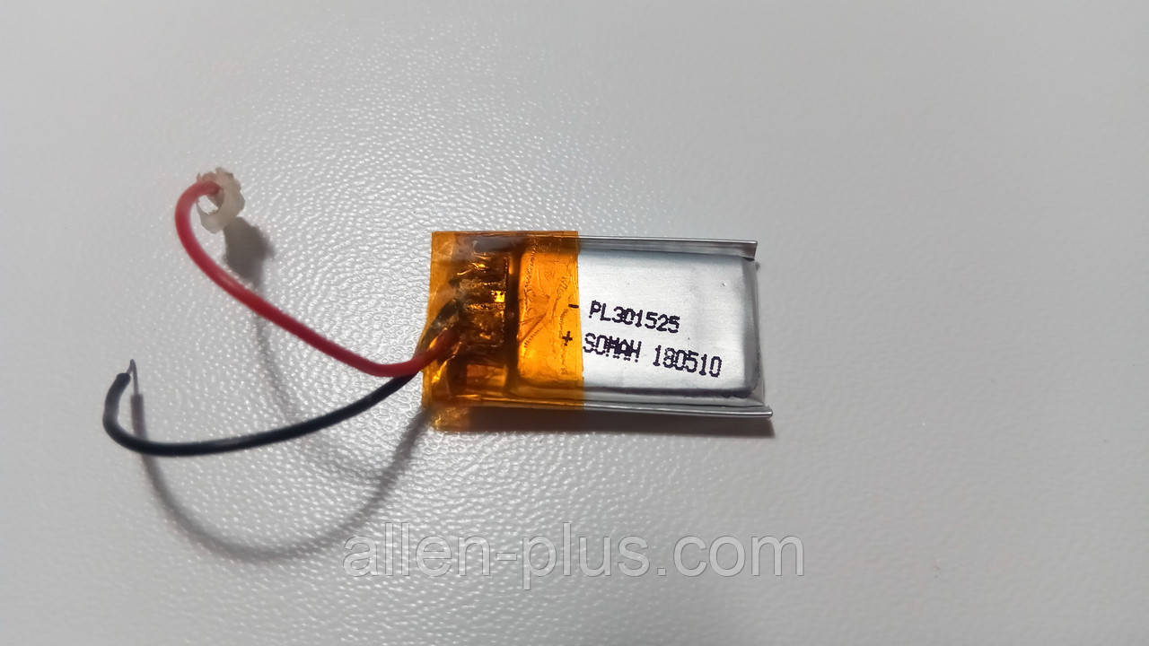 Акумулятор з контролером заряду Li-Pol PL301525 3,7V 35 mAh (3*15*25 мм)