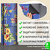 Наклейки на холодильник вінілова, квіти на гобелені, 180х60 см - Лицьова (В), з ламінуванням, фото 6