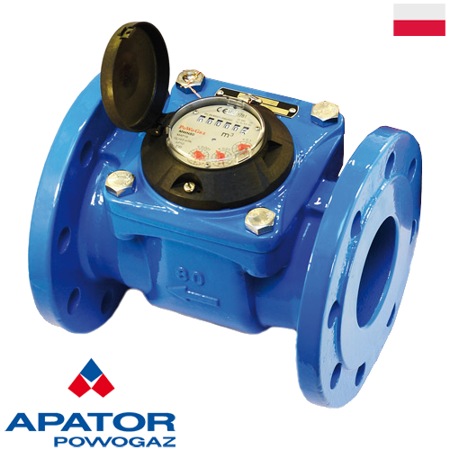 Лічильник холодної води MWN150 DN150 турбінний фланцевий Powogaz (Польща)