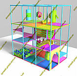 Дитяча ігрова кімната- лабіринт для кафе та ресторанів 3 поверхи "Зефірка", фото 3