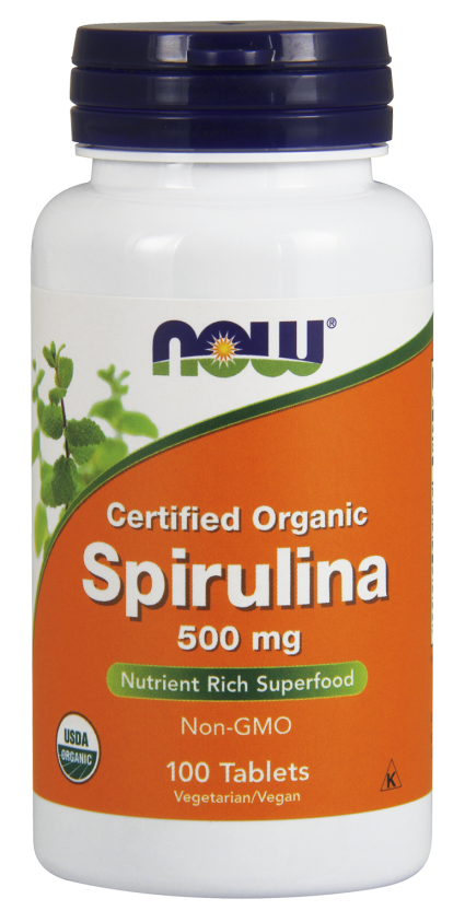 Now Spirulina 500mg 100 veg tabs