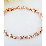 Жіночий браслет срібло/позолота, фото 2