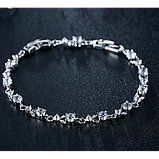 Жіночий браслет срібло/позолота, фото 4