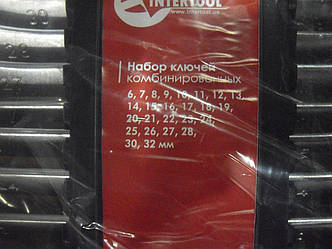 Набір ключів комбінованих Intertool HT-1205 25шт, фото 4