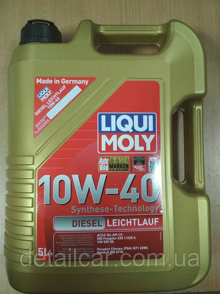Полусинтетическое моторное масло LIQUI MOLY Diesel Leichtlauf 10W