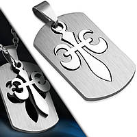 Кулон Fleur De Lis королевская лилия 316 Steel