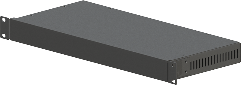 Уцінка. Корпус металевий Rack 1U, модель MB-1200vS (Ш483(432) Г202 В44) чорний, RAL9005(Black textured)