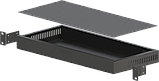 Уцінка. Корпус металевий Rack 1U, модель MB-1200vS (Ш483(432) Г202 В44) чорний, RAL9005(Black textured), фото 3