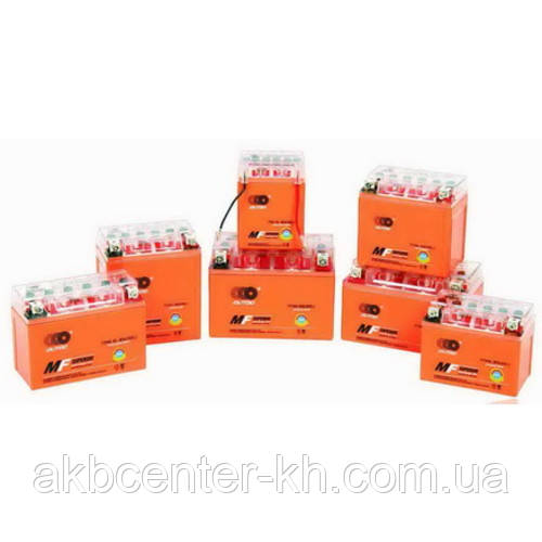 Мотоакумулятори YTX 12-BS(IGEL) OUTDO (12V, 10A) (оранж), фото 1