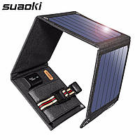 Сонячна панель зарядний пристрій Suaoki 14W, на 1 USB вихід, 5В/2А, фото 1