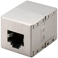 Перехідник мережевий RJ45 STP5e F/F Goobay (75.01.5027) 1:1 Metal PCB Shielded