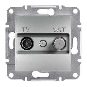 Розетка TV-SAT прохідна алюміній ASFORA Schneider Electric EPH3400261, фото 1