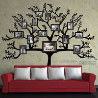 Вінілова інтер'єрна наклейка на стіну дерево велике