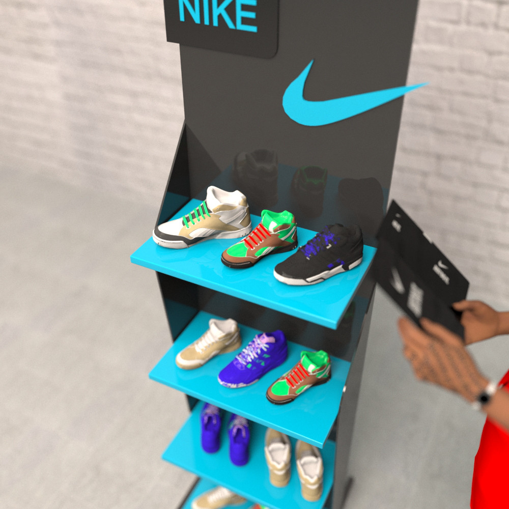 Рекламні стійки🛒 NIKE в магазин спортивних товарів