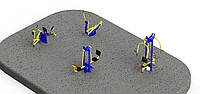 Спортивная площадка с уличными тренажерами 4200