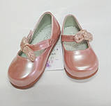 Дитячі Туфлі для дівчинки 20-13 пудрові, фото 3