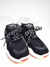 Стильні жіночі кросівки чорного кольору, фото 2