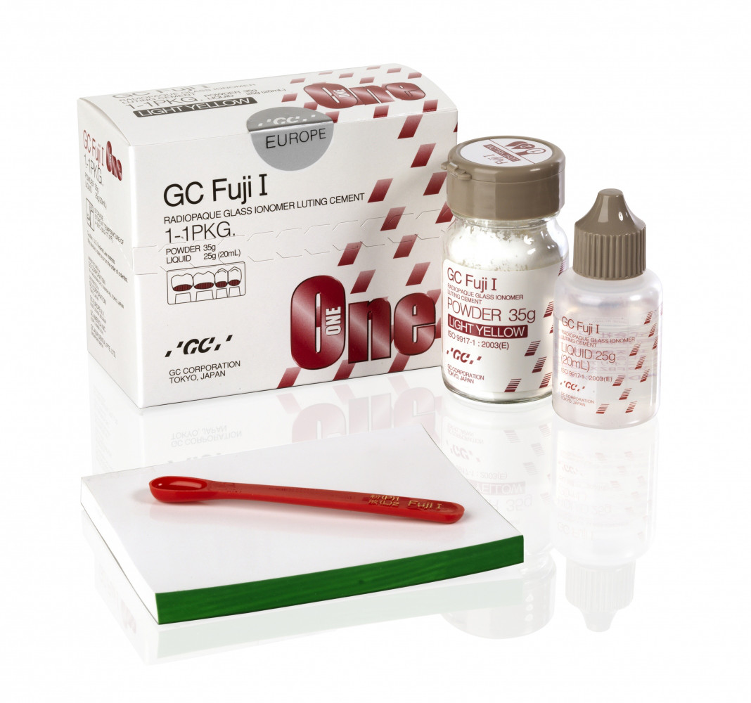 Fuji 1 (Фуджі 1), 2 флакона, склоіномерний цемент, GC
