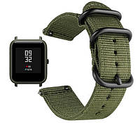 Нейлоновый ремешок  Primo Traveller для Xiaomi Amazfit Bip / Amazfit Bip GTS / Amazfit Bip Lite - Army Green