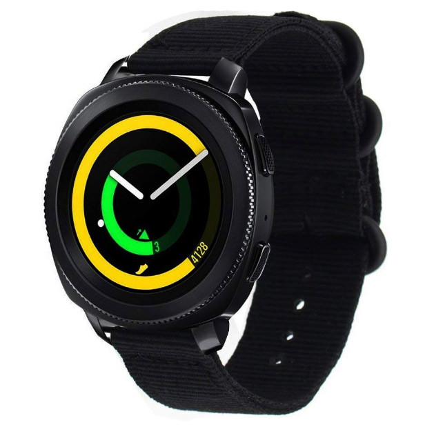 Нейлоновий ремінець Primo Traveller для годин Samsung Sport Gear SM-R600 - Black