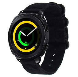 Нейлоновий ремінець Primo Traveller для годинника Samsung Sport Gear SM-R600 - Black