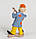 Порцелянова статуетка Клоун з гітарою 16 см Pavone CMS — 23/45, фото 3