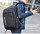 Діловий класичний рюкзак для ноутбука до 15,6" Arctic Hunter B00068, вологозахищений, з USB портом, 22л, фото 10